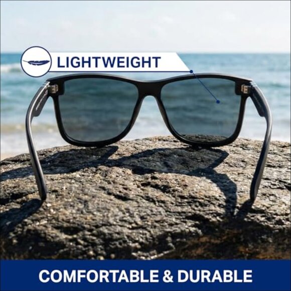 Polarized Sunglasses with Mirrored Lens, 100% UV Protection, Flat Lens main image 3